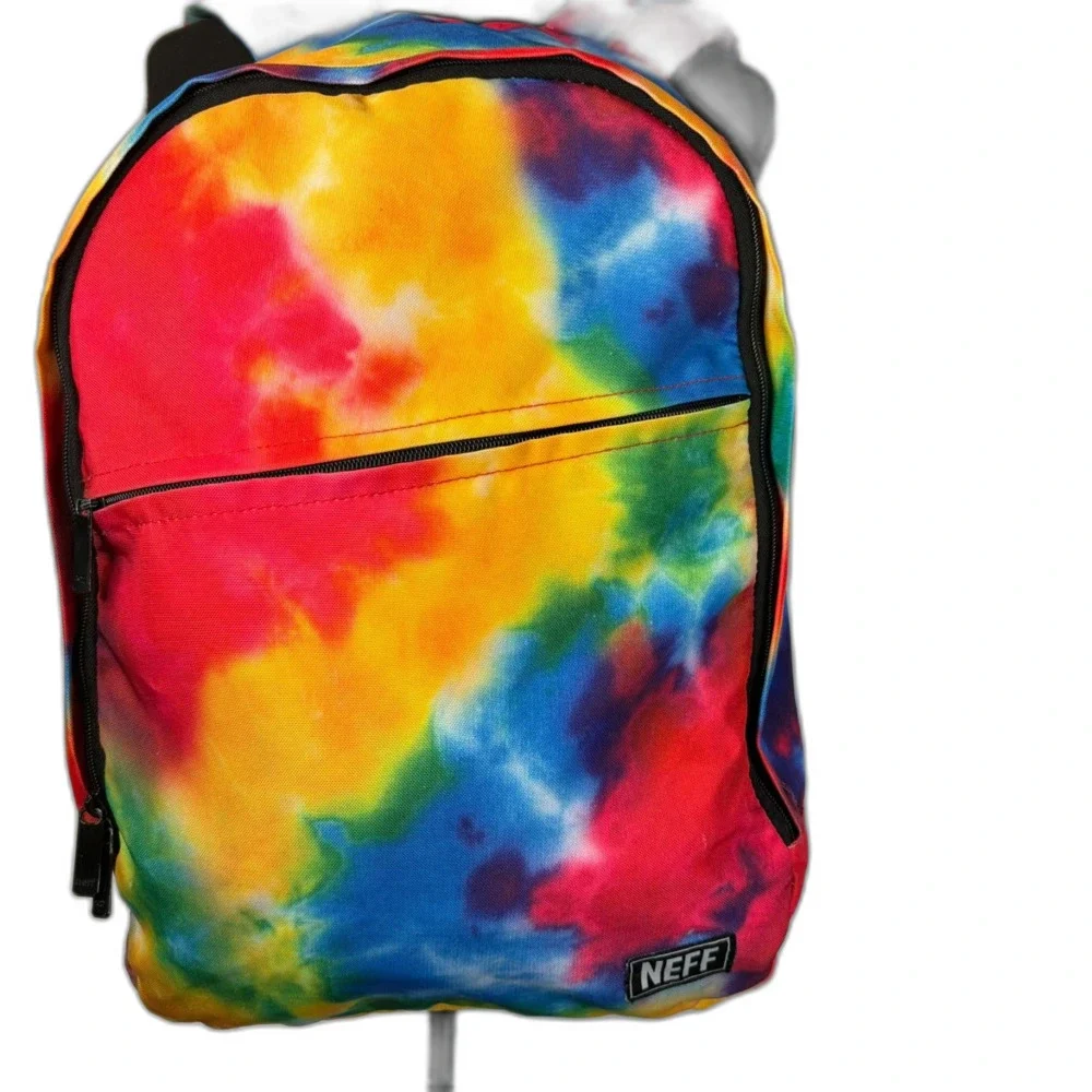 Neff Daily Backpack Rainbow Tie Dye Multi Color School Skater Bag